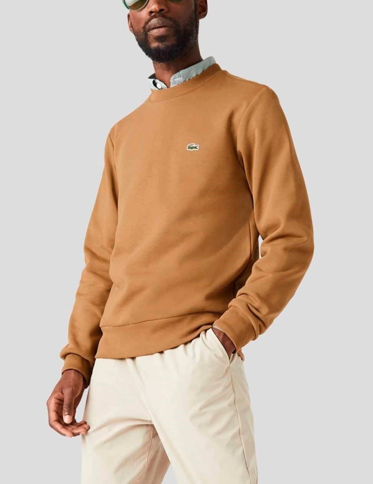 Felpa LACOSTE girocollo a foglia